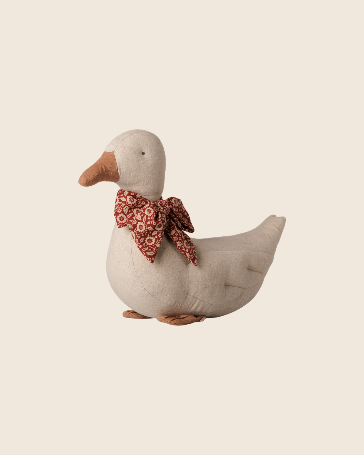 PRE-ORDER: Maileg Duck with Bow - Sand (Estimated Arrival Mid September)