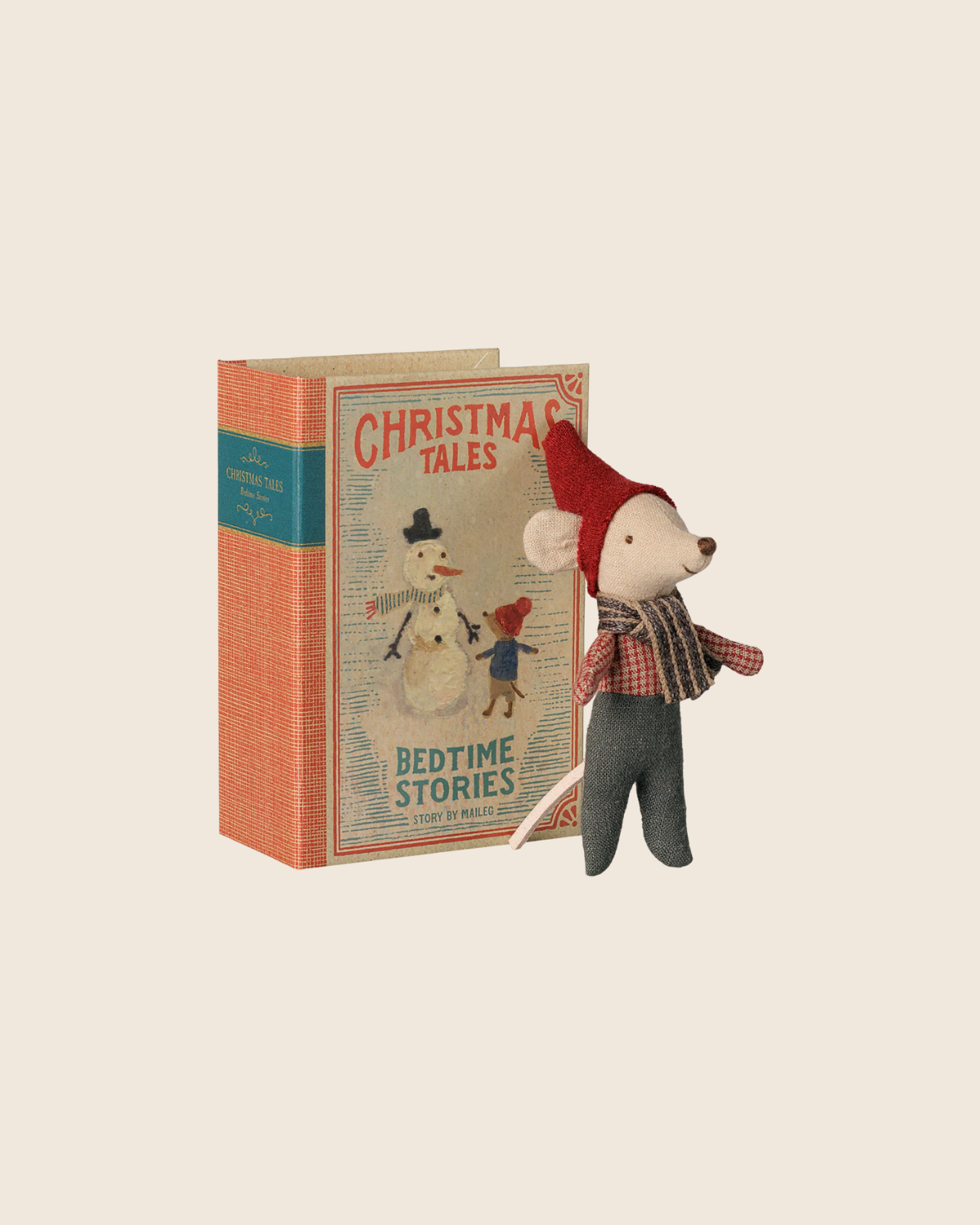 PRE-ORDER: Maileg Christmas Mouse, Baby in Book (Estimated Arrival Early September)