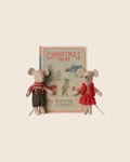 PRE-ORDER: Maileg Christmas Twin Mice, Little Sister and Brother in Book (Estimated Arrival Early September)