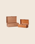 PRE-ORDER: Maileg Storage Suitcase Set - Powder/Coral with Tray (Estimated Arrival Early November)