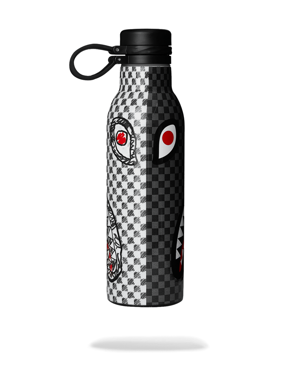 DOODLE CHECK SPLIT WATER BOTTLE