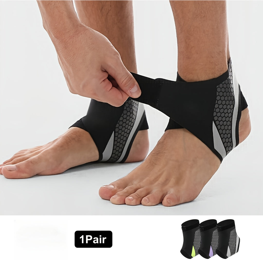 Ankle Compression Support Strap 2-Pack Adjustable Breathable Lightweight Secure Fit Unisex for Daily Use Sports Running Hiking Recovery