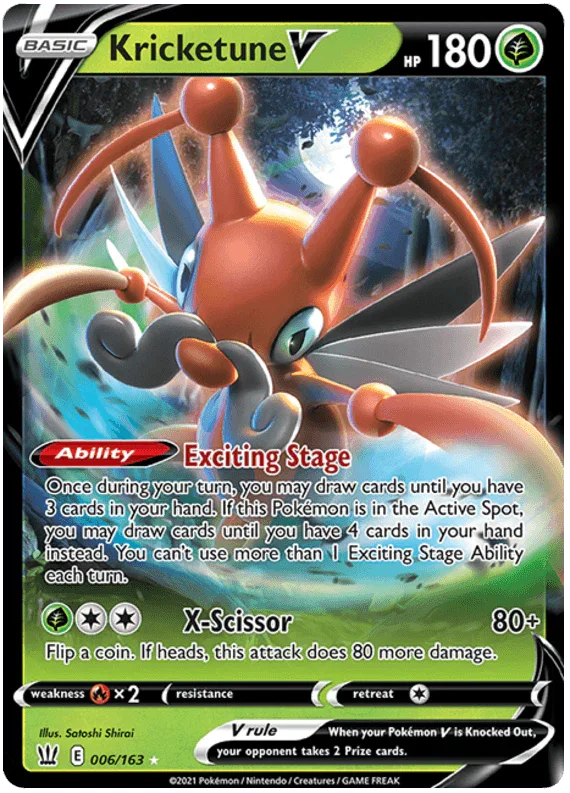 Kricketune V (006/163) [Sword & Shield: Battle Styles]