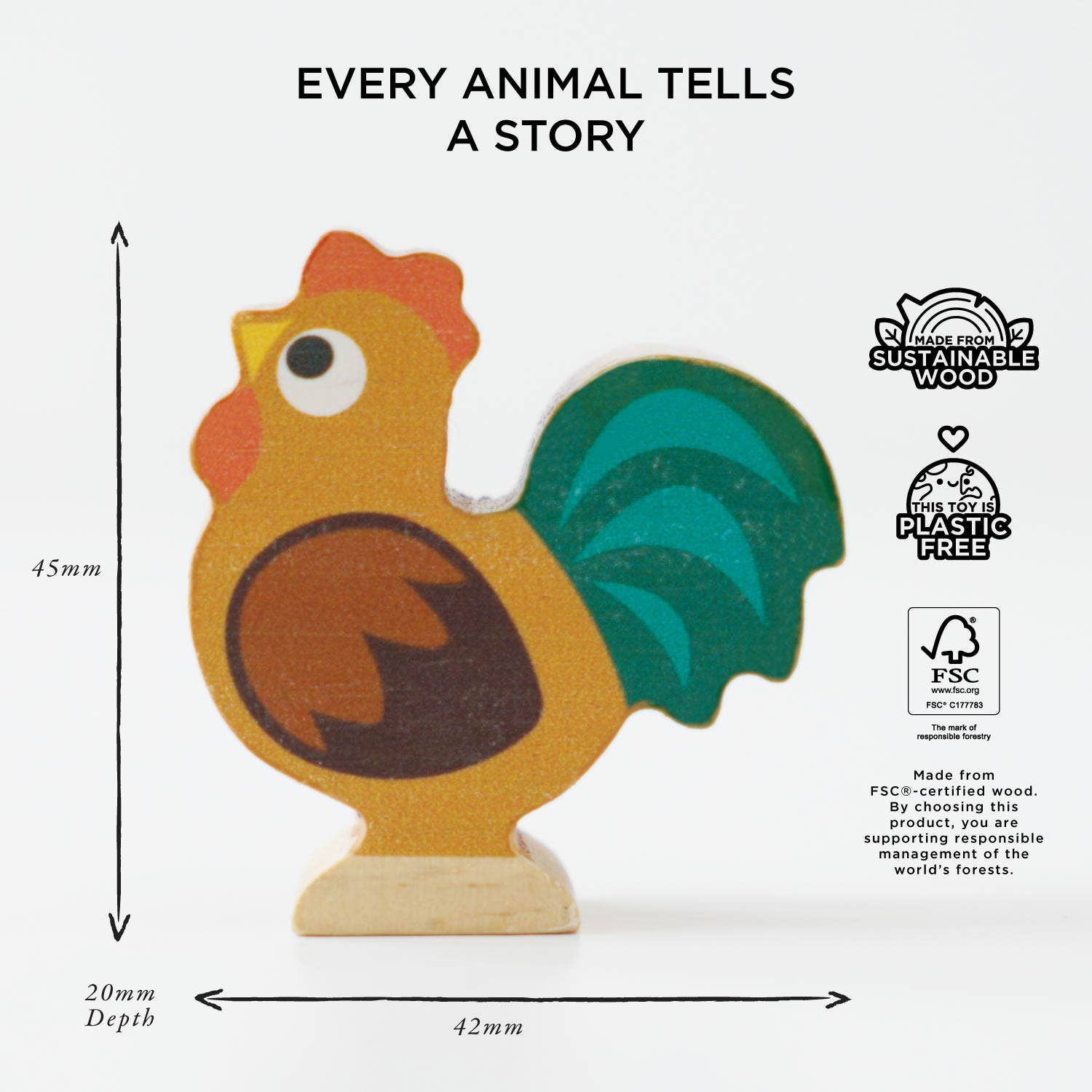 Farmyard Stacking Animals and Bag
