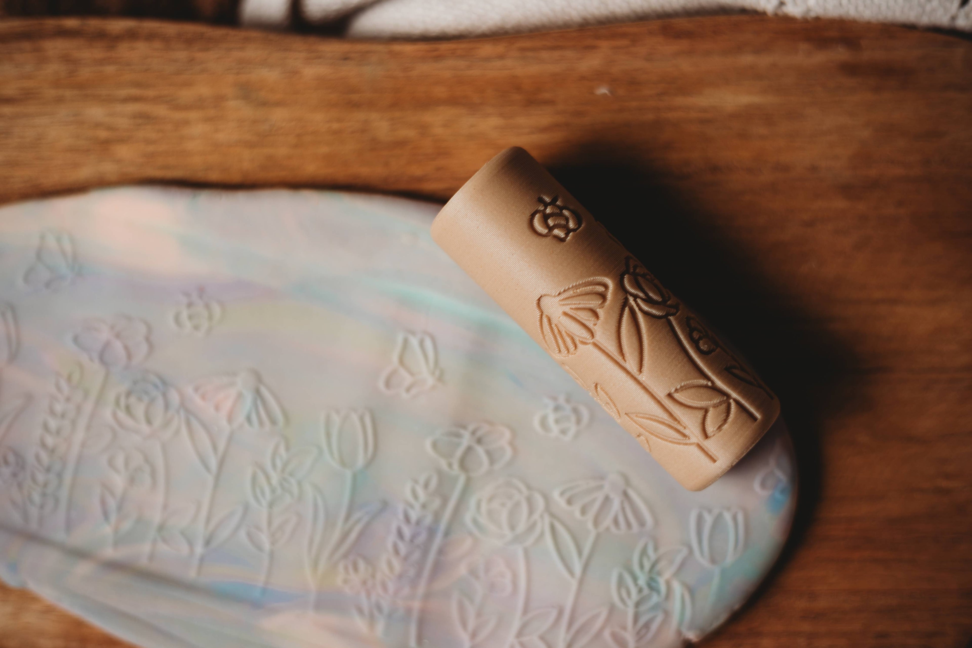 Flower Roller - Eco Pattern Playdough Roller