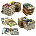 MLB Baseball Cards 600 Pack Lot with Unopened Pack Includes Ruth Ryan Griffey Thomas Bonds Vintage 80s 90s Baseball Card Collection Gift Box for Collectors Kids Sports Fans