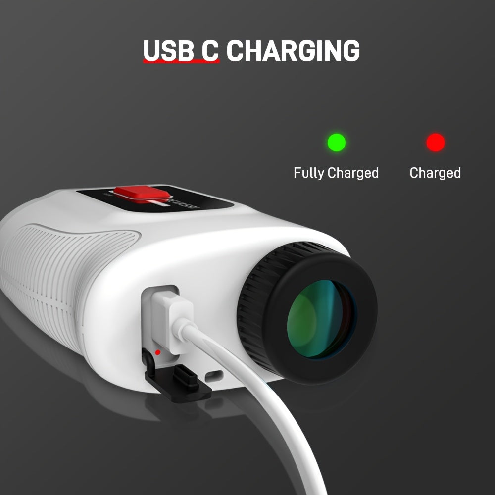 Laser Rangefinder for Golf 1000 Yards Magnetic Mount Slope Compensation Pin-Seeker Vibration Lock USB-C Rechargeable Tournament-Legal Distance Meter for Golfers