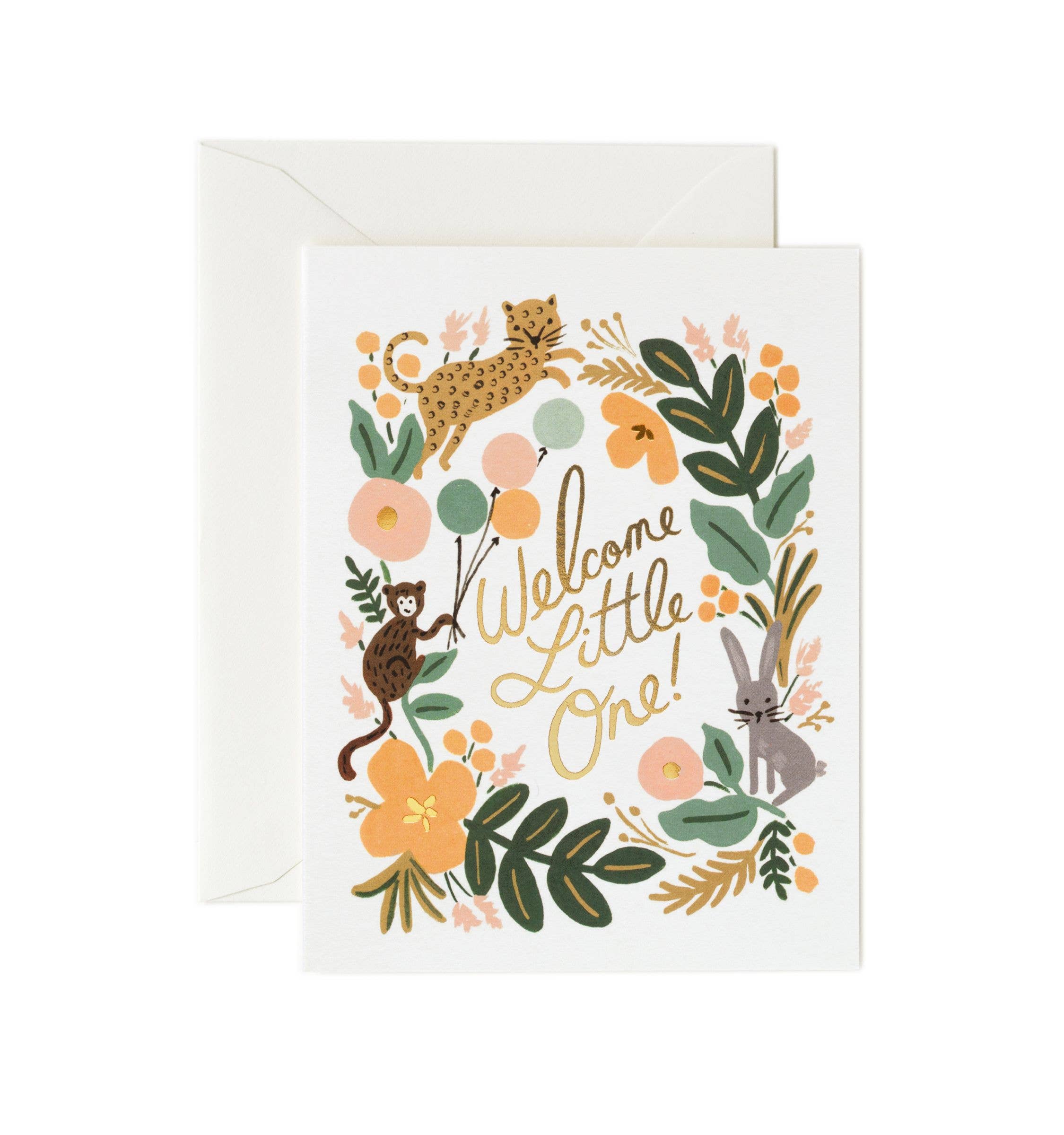 Menagerie Baby Card