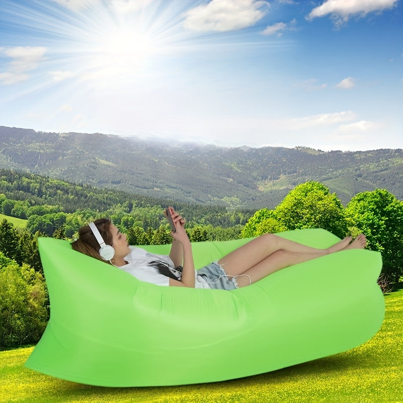 Inflatable Air Sofa Outdoor Camping Lounger 440LB Heavy Duty Quick Inflate Portable Lazy Bag Sofa Bed with Carry Bag Lightweight Compact for Beach Hiking Music Festival Travel 6 Colors
