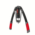 Hydraulic Arm Trainer Adjustable Resistance 22-440 lbs Carbon Steel Home Gym Equipment Chest Shoulder Back Multi-Muscle Workout Foldable Design 20-Level Resistance Non-Slip Handle Fitness Trainer Red