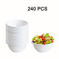 Disposable Plastic Bowls 13oz Soccer Pattern - 240/120 Pack Hard Plastic Party Bowls with Handles, Bulk Serving Bowls for Ice Cream, Salad, Snacks, Camping, BBQ, Picnic Party Supplies