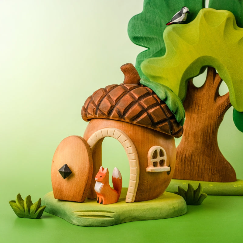 Bumbu Handmade Wooden Acorn House