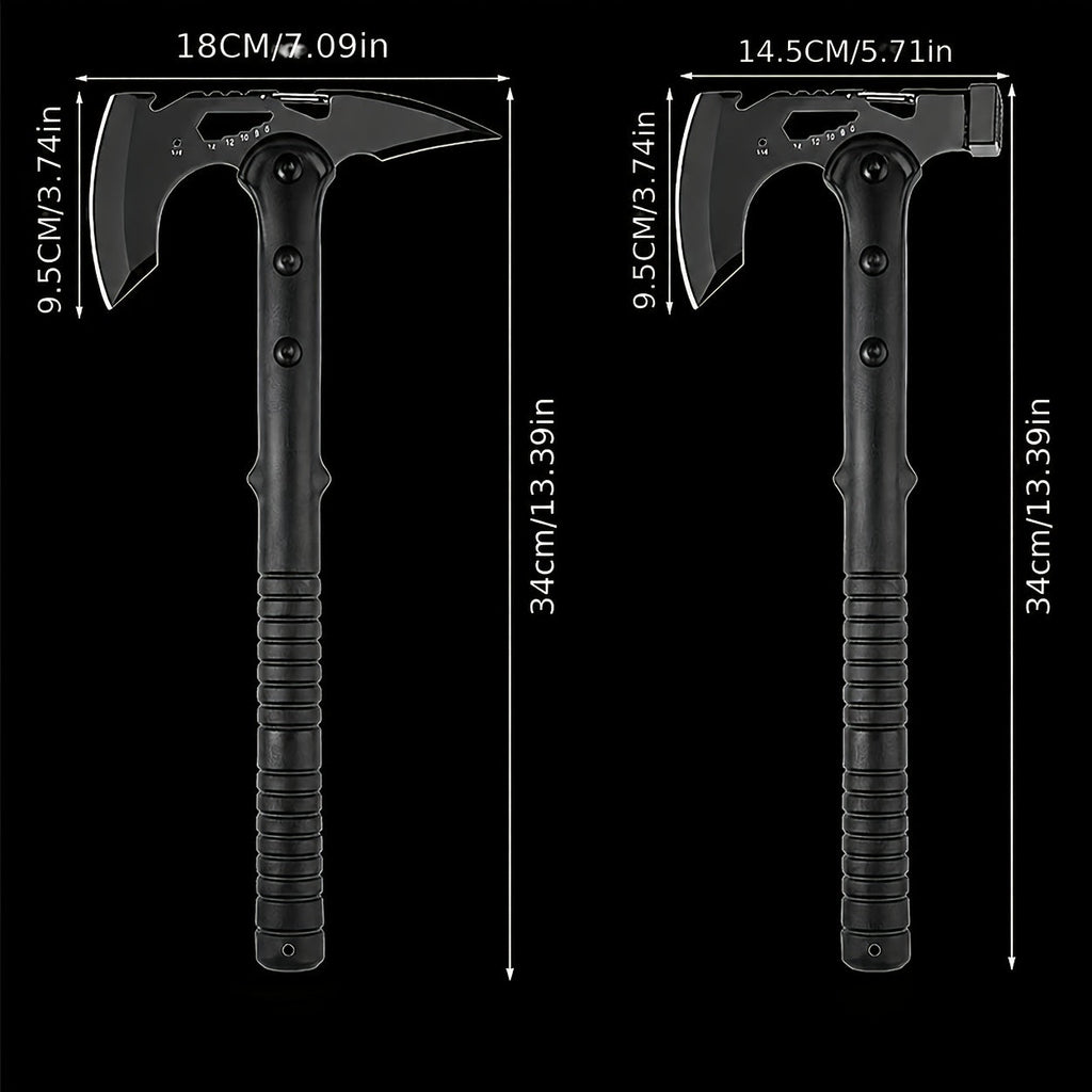 Camping Hatchet Axe with Saw – Tactical Survival Axe for Firewood Chopping, Logging & Hiking | Protective Cover Included