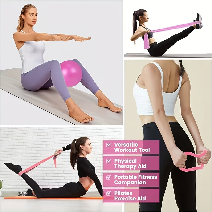 Pilates Circle Set 13-Piece – Yoga Rings, Balls, 5 Resistance Bands, Stretching Bands, Fitness Backpack, Yoga Socks & More – Complete Home Fitness Gift Set for Women & Family