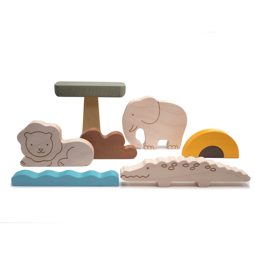 Wooden Safari Set