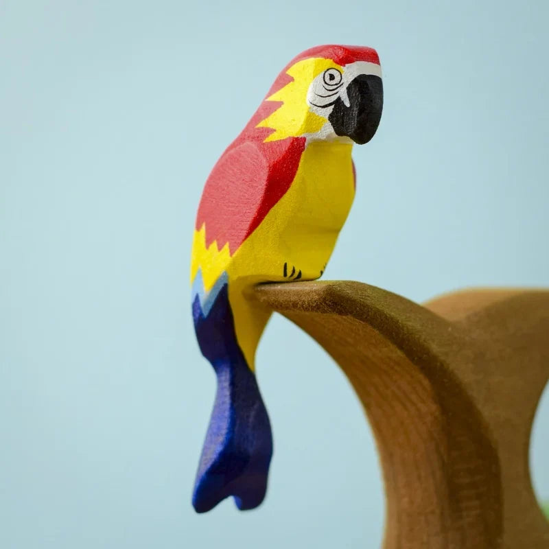 Bumbu Handmade Wooden Amazonian Parrot