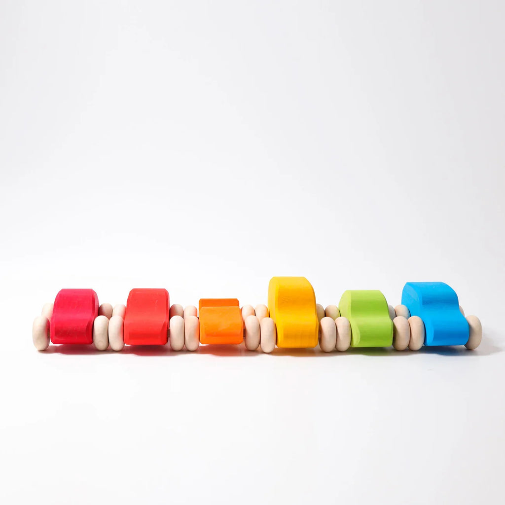 Grimm's Colored Wooden Cars