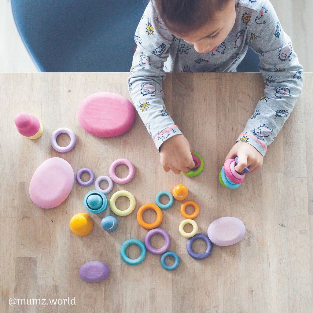 Grimm's Building Rings - Pastel