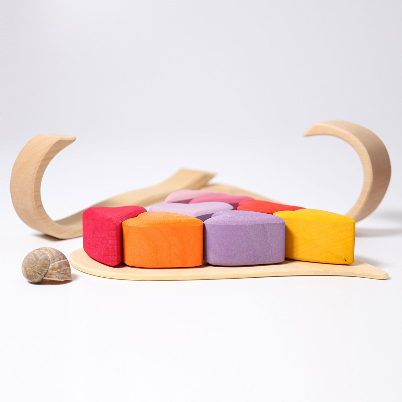 Grimm's Red Hearts Building Blocks