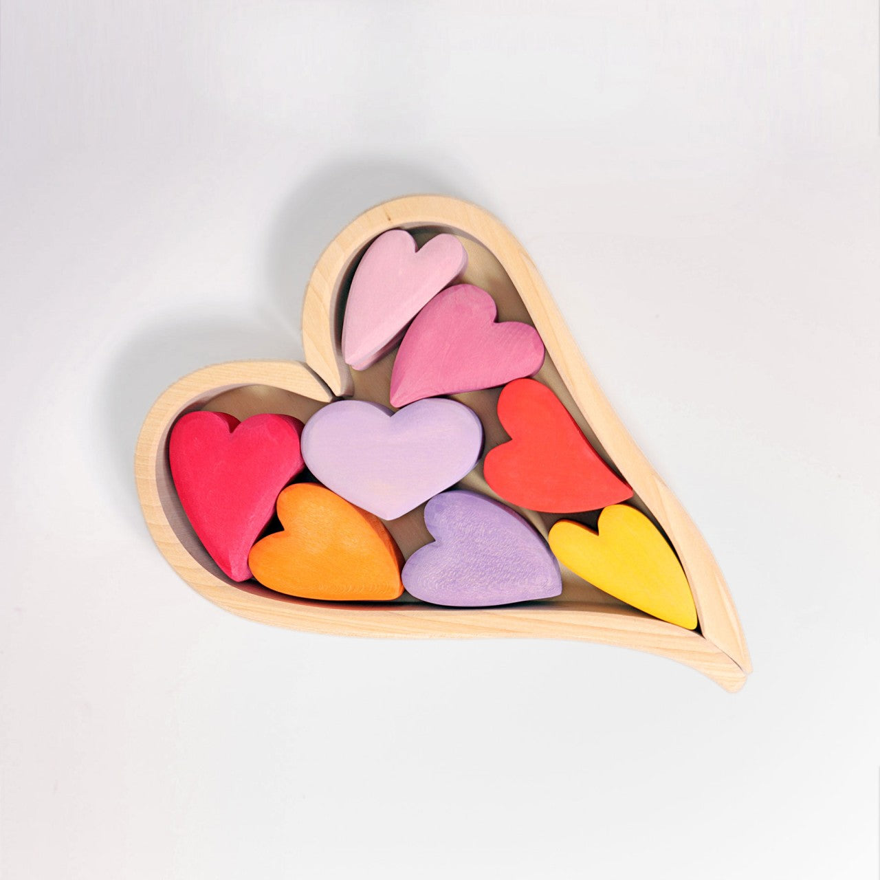 Grimm's Red Hearts Building Blocks