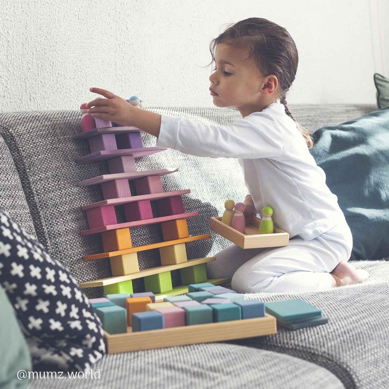 Grimm's Pastel Building Boards Set