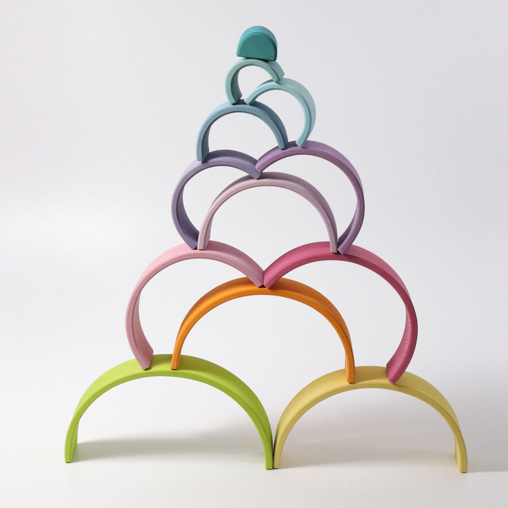 Large Wooden Rainbow, Pastel