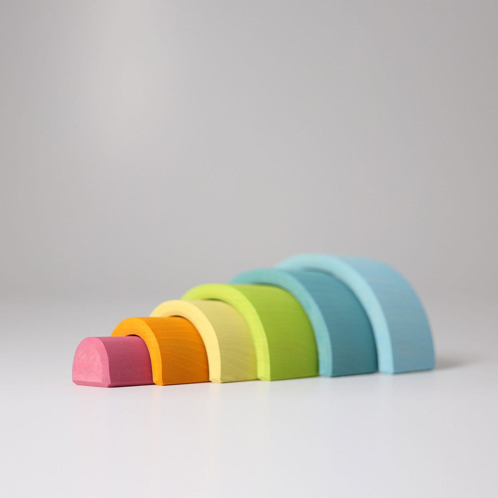 Grimm's Small Wooden Rainbow, Pastel
