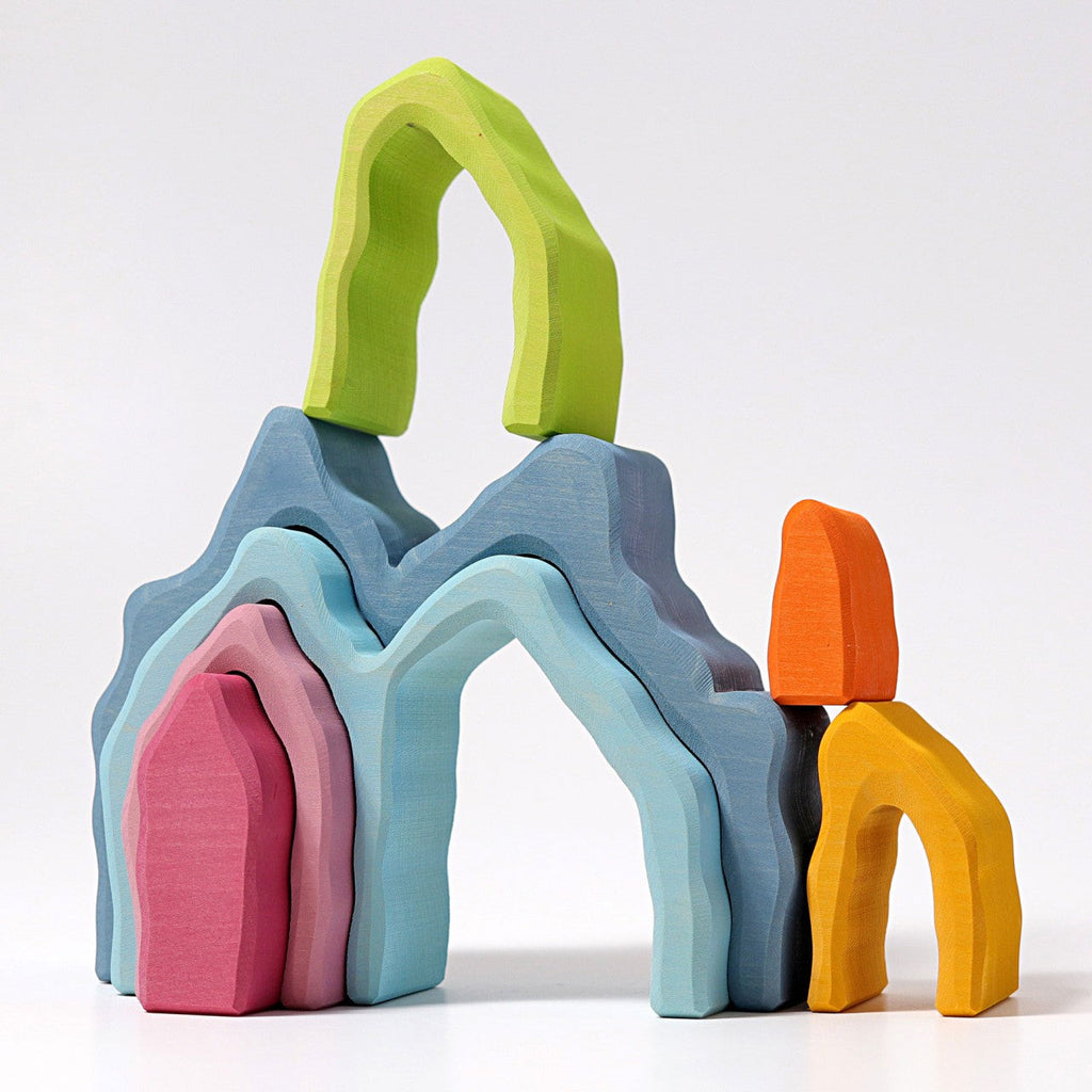 Grimm's Blue Cave Arch Stacking Toy