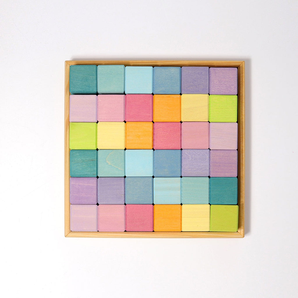 Grimm's Pastel Mosaic Building Blocks