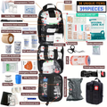First Aid Kit 399pcs / 99pcs Professional Portable Survival Gear with Splints Scissors Tweezers for Hiking Camping Hunting Car Travel Emergency