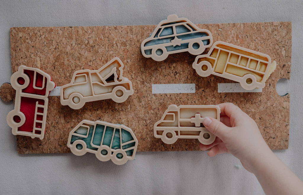 Service Vehicle Cutter Set - Eco Playdough Tool