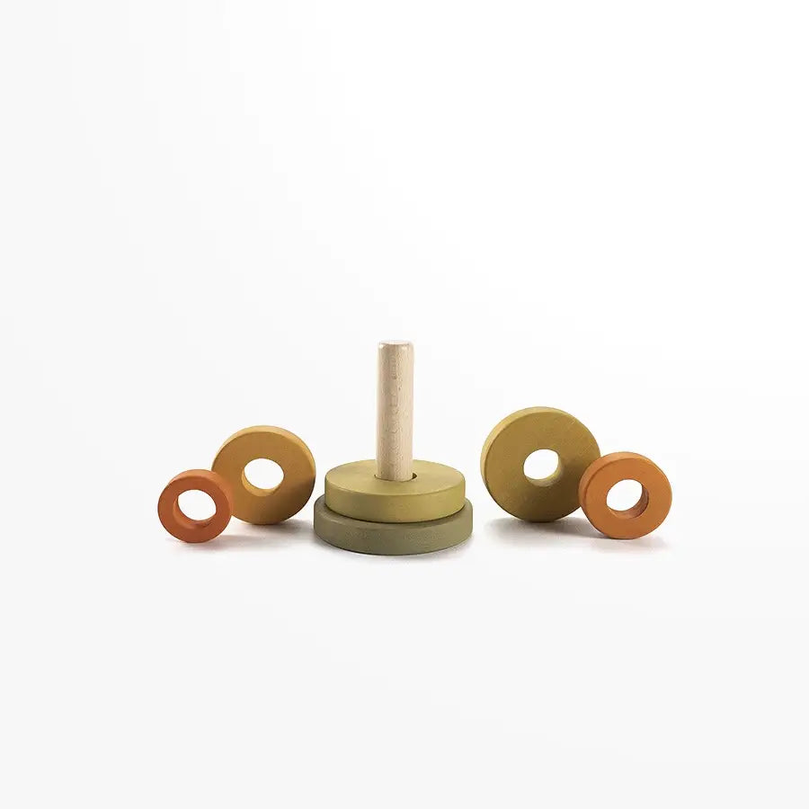 Sabo Concept Mini Wooden Pyramid Stacker - Jungle