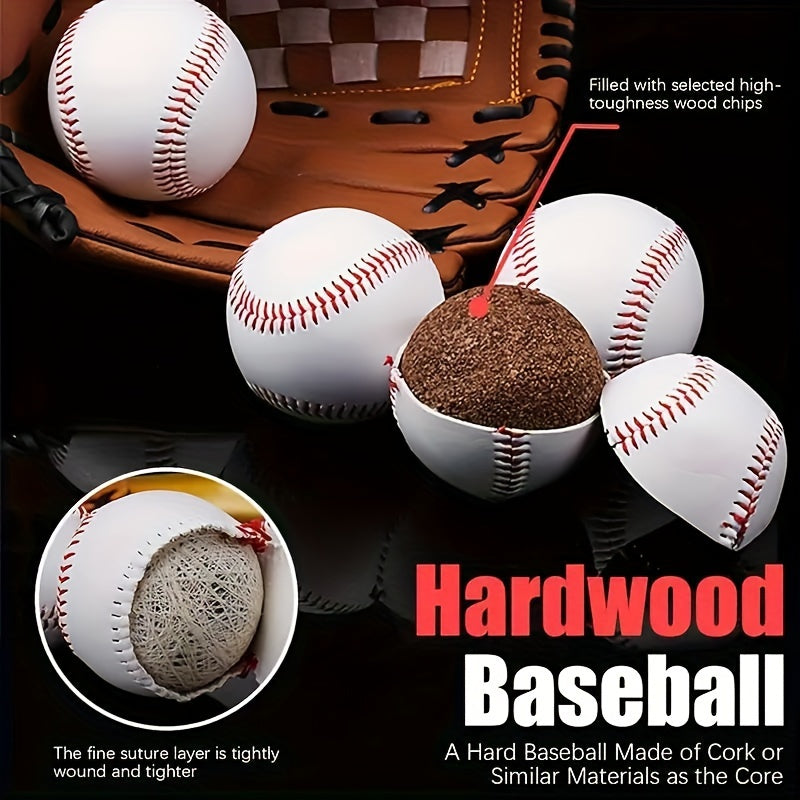 12-Pack Practice Baseballs for Batting Pitching & Training – Standard Size Softballs for Adults Youth Beginners Outdoor Sports
