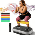 Vibration Plate Exercise Machine 120 Speed Levels – 5 Resistance Bands, LCD Display, Remote Control, 3 Workout Programs – Full Body Shaker for Weight Loss & Fat Burning, Women & Men