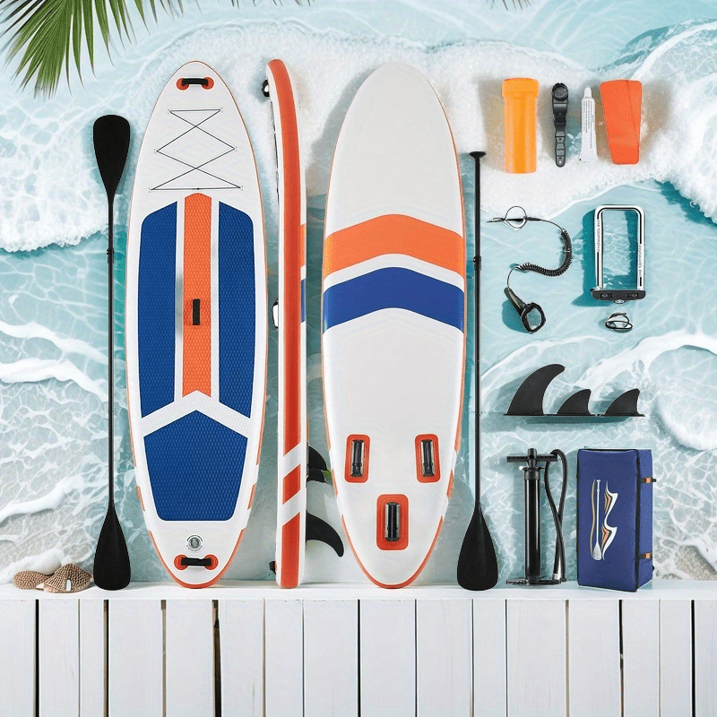 Ultralight Inflatable SUP Board Wide Stable Design Non-Slip EVA Deck Portable Quick-Dry All-Season Performance for All Skill Levels Beginners Adults