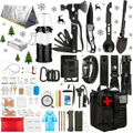 Outdoor Multifunctional Tool Kit 212 260 Piece Professional Camping Gear Bag for Men Women Hiking Hunting Adventure Gift Black Green Khaki
