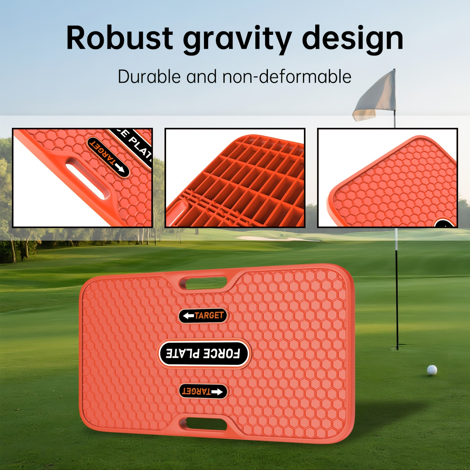 Golf Swing Trainer Balance Board with Weight Transfer Pressure Plate – Beginner Practice Aid for Swing Mechanics, Coordination & Precision Footwork