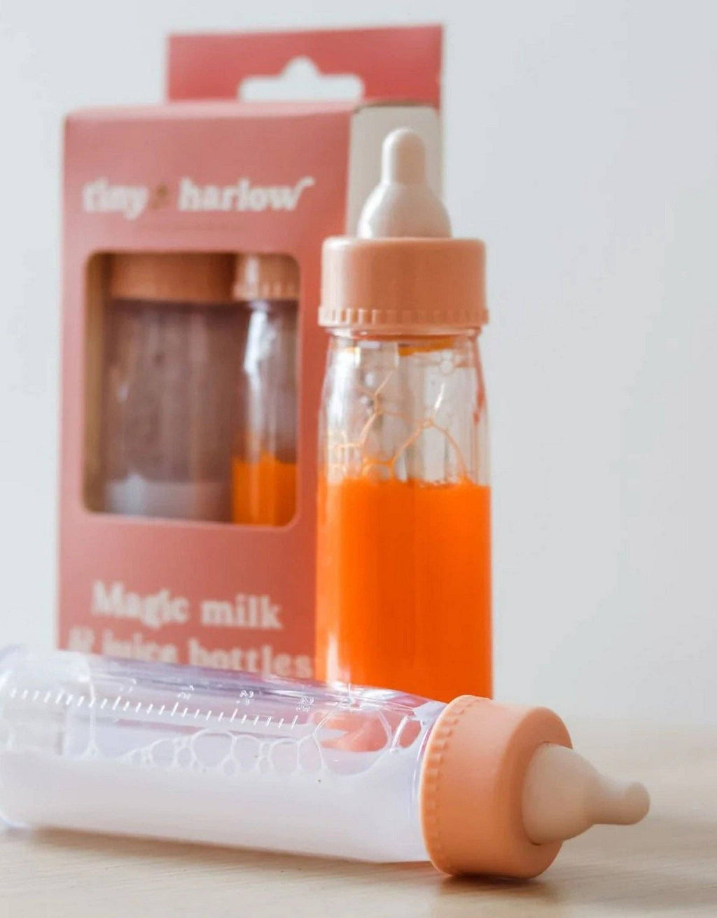 Tiny Tummies - Bottled Milk and Juice Set For Dolls