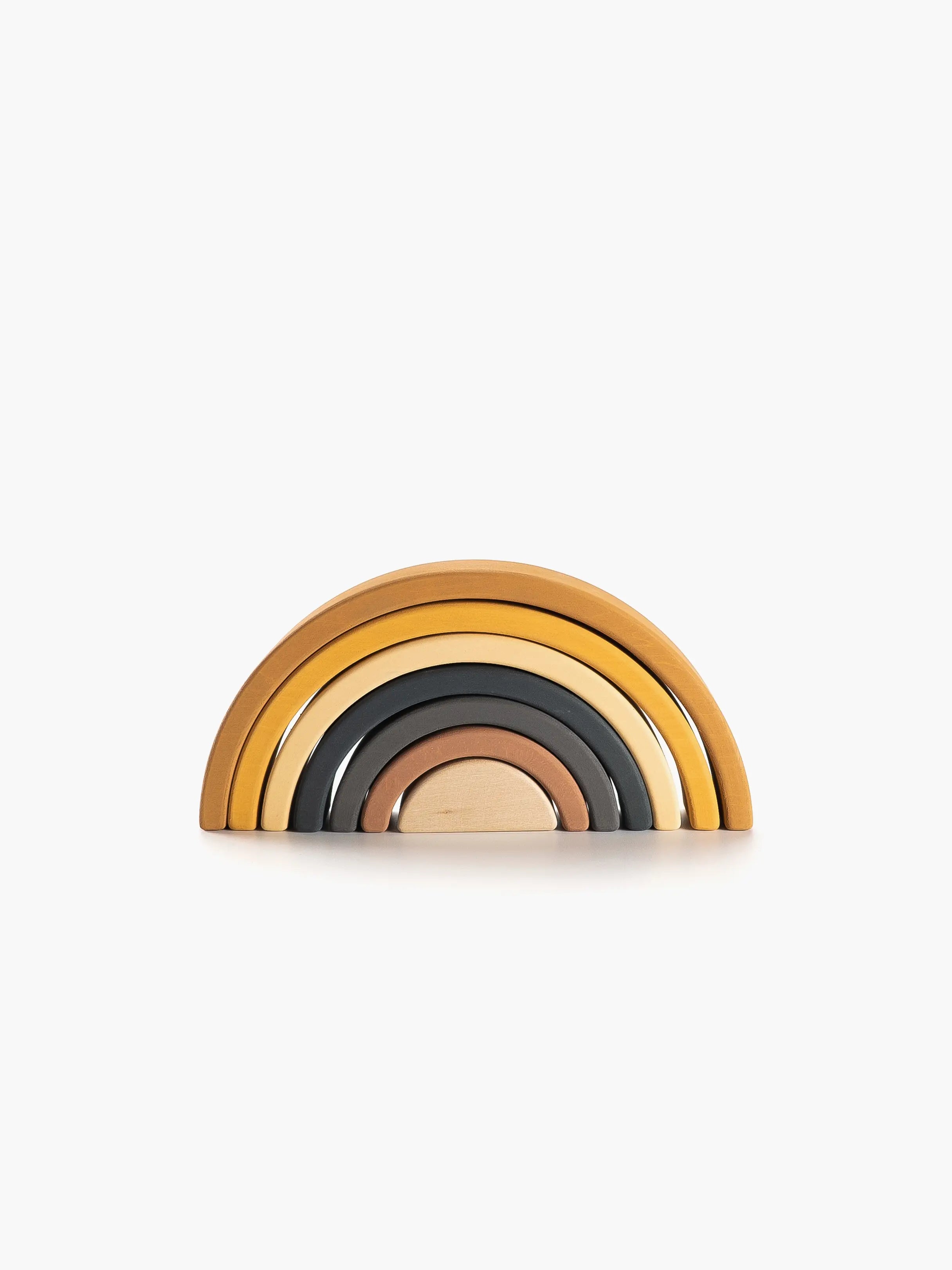 Sabo Concept Handmade Rainbow Stacker - Mustard