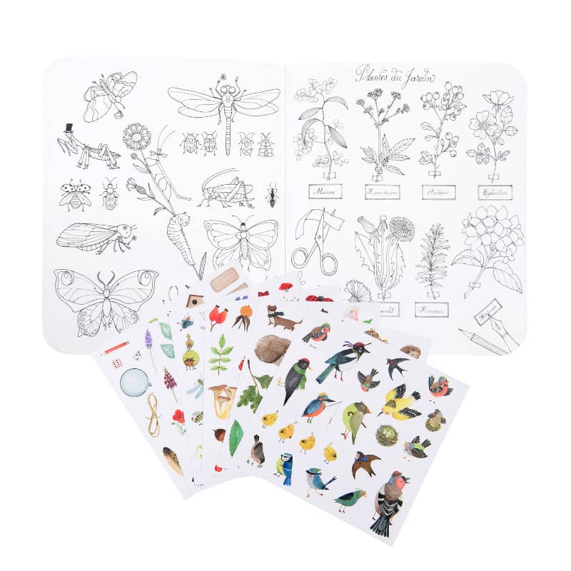 Moulin Roty Botanist Coloring Book & Stickers