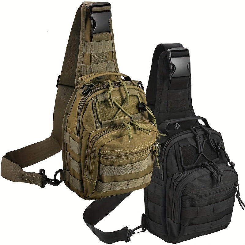 Tactical Sling Backpack – Foldable Crossbody Chest Bag for Men & Women, Large Capacity, Multi-Functional Shoulder Pack for Hiking, Travel, Fishing & Daily Commute
