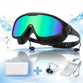 Anti-Fog Swimming Goggles Set – UV Protection, Earplugs & Nose Clip