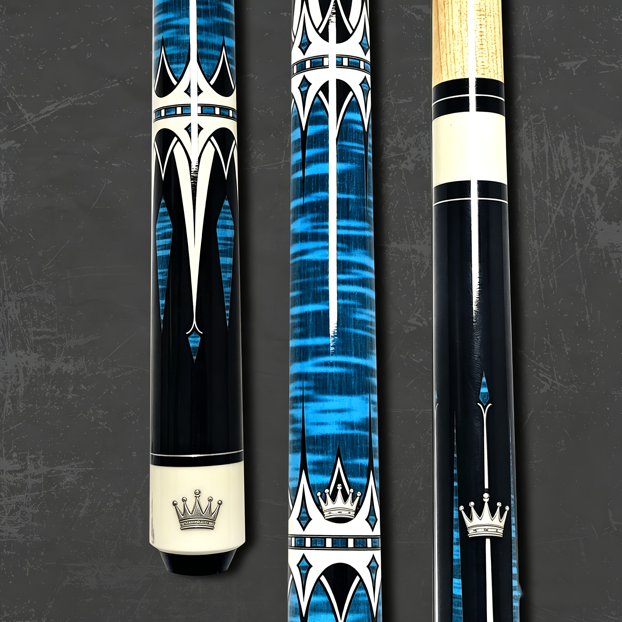 2-Piece Carbon Fiber Billiard Cue – Unisex Pool & Snooker Cue Stick, Low Deflection, Pink or Blue – Perfect Gift for Dad, Husband & Snooker Enthusiasts, Christmas & Holiday Gift
