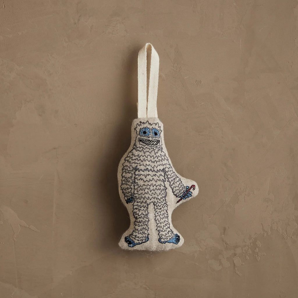 Coral & Tusk Yeti with Candy Cane Ornament