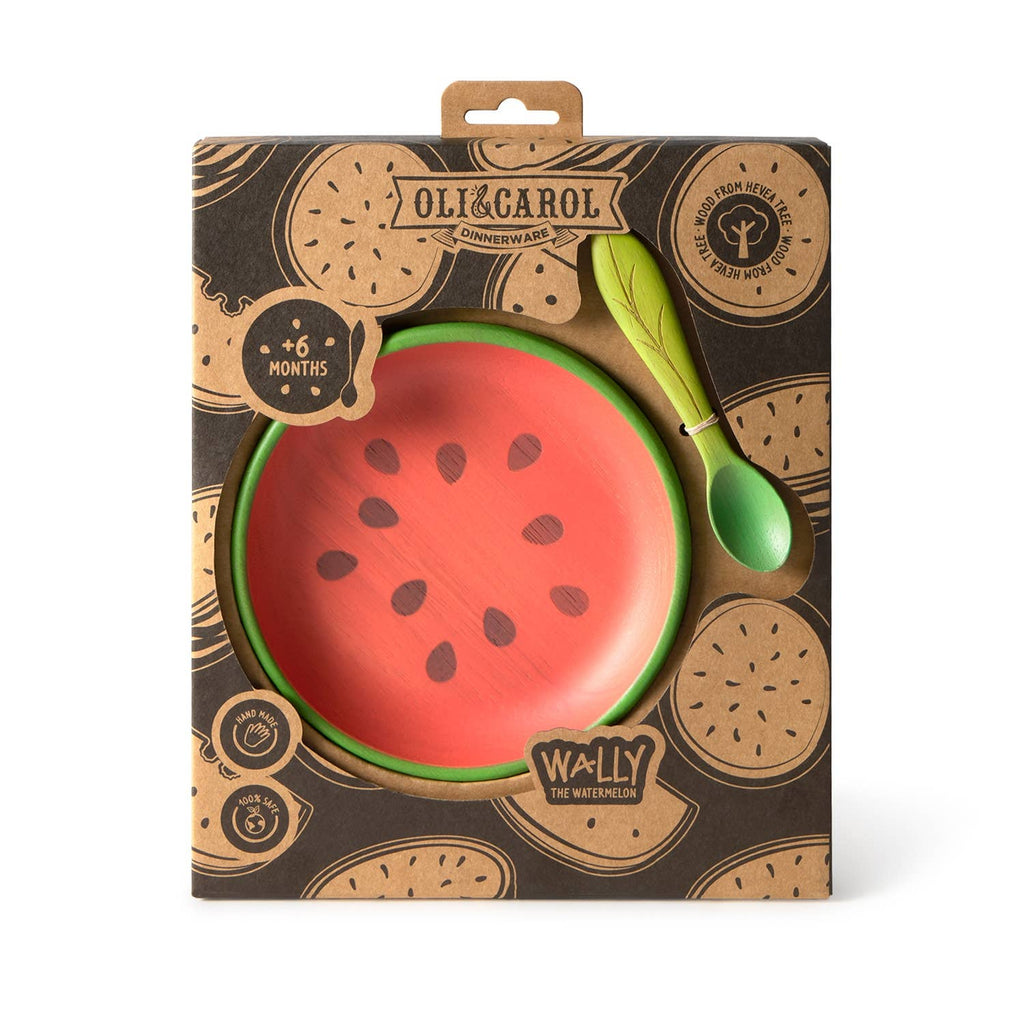 Wally the Watermelon Plate & Spoon Set