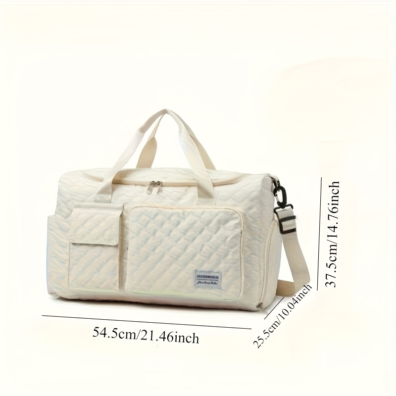 Sports Duffel Bag with Dry Wet Separation – Large Capacity Gym Travel Bag, Double-Sided Compartments, Shoulder & Crossbody Carry for Fitness, Travel & Outdoor Activities