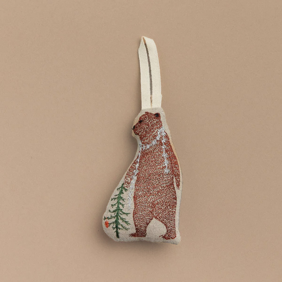 Coral & Tusk Bear with Tinsel Ornament