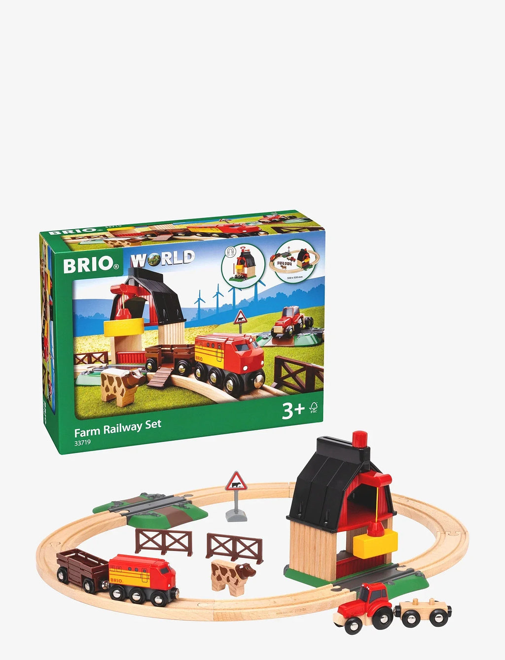 BRIO World Train Set Farm Railway Set
