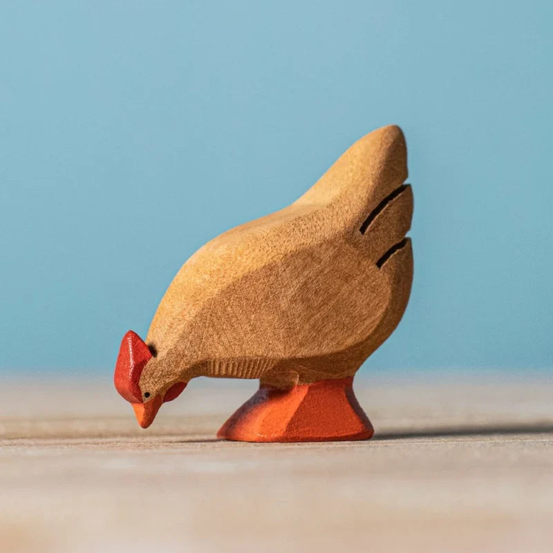 Bumbu Handmade Wooden Brown Hen