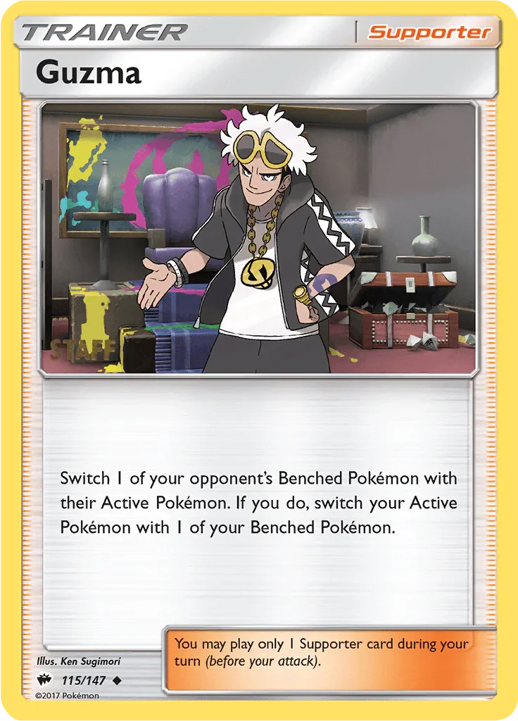 Guzma (115/147) (Regional Championships Staff) [Sun & Moon: Burning Shadows]